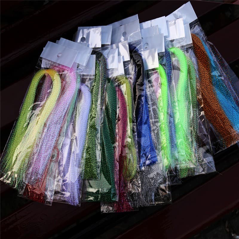 Isca Artificial Torcida Mosca De Lata De Pesca Com Cristal Brilhante
