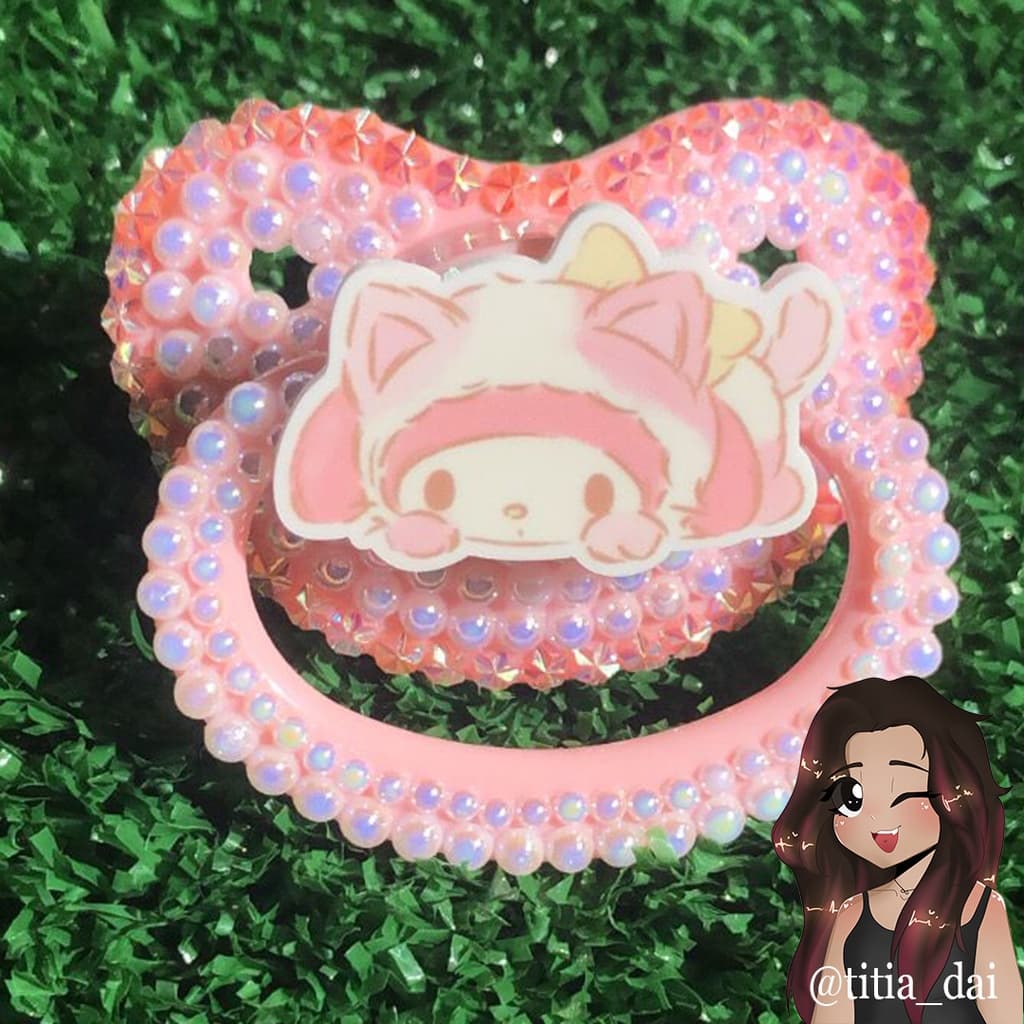Pacifier Adulto Decorada My Melody Gatinho