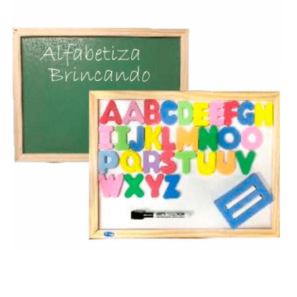 Lousa ABC Dupla Face 40x60cm Magnética