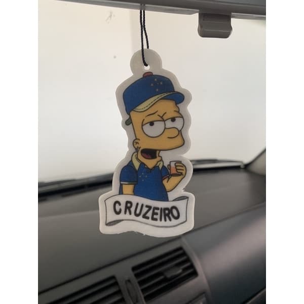 Aromatizantes Personalizados - Time Cruzeiro - Cheirinho de Carro - Pronta Entrega no Brasil - Tipo little trees