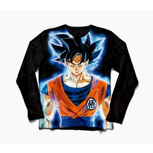 Camisa Manga Longa Anime Dragon Ball Super Goku Ultra An-200