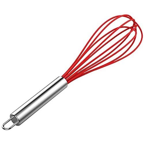 Batedor FUET Fio Silicone Cabo Aço Inox