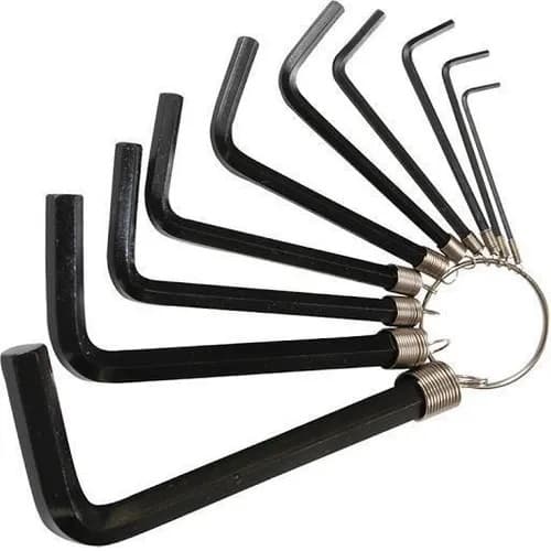 JOGO CHAVE ALLEN HEXAGONAL 1,5mm à 8mm c/ 8 pçs ou 1,5 a 10mm c/10 pçs STARFER