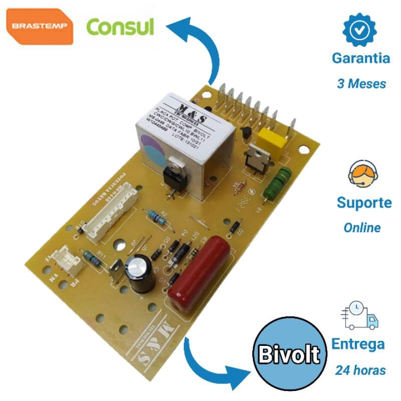 Placa Potencia Brastemp Consul W10448499 / W10446927 Bivolt