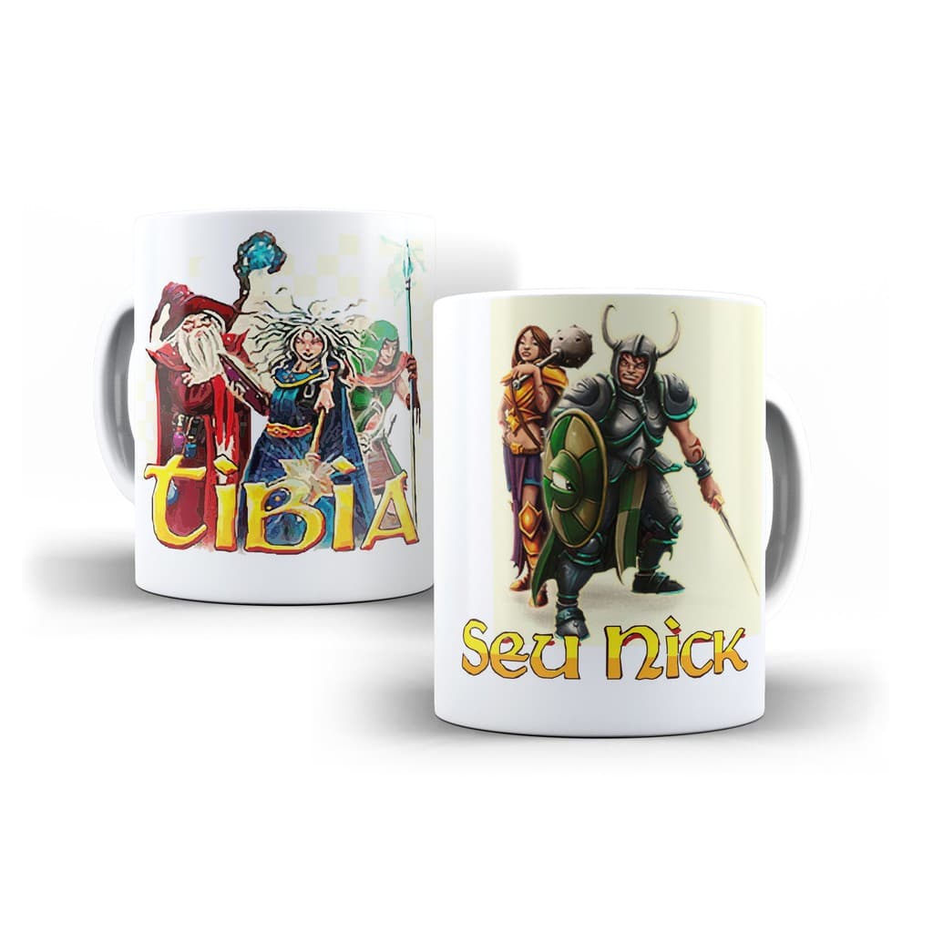 Caneca Tíbia Com Seu Nick Personalizado