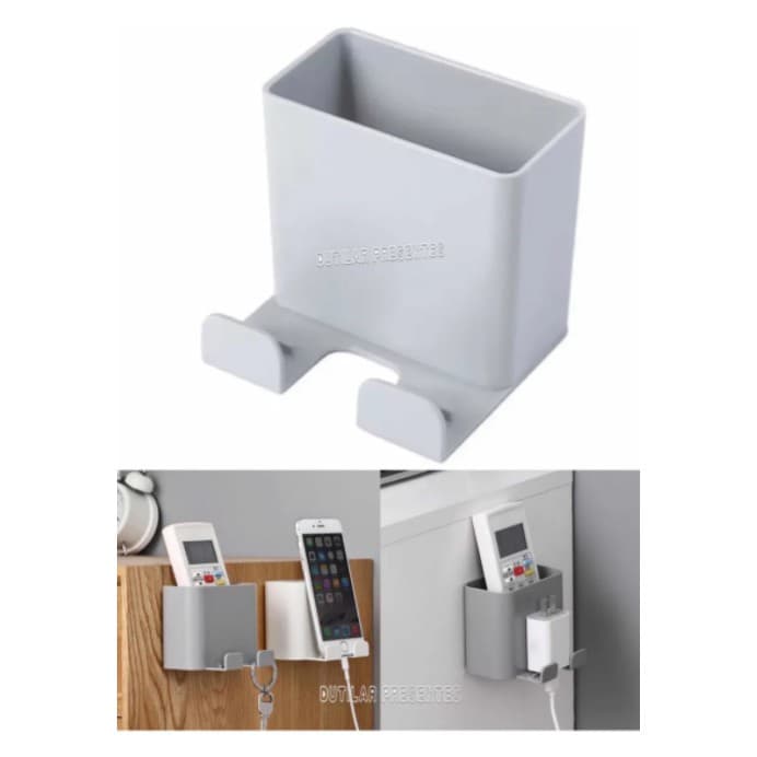 Suporte Multiuso adesivo De Parede Para Celular Controle remoto tomada e fios