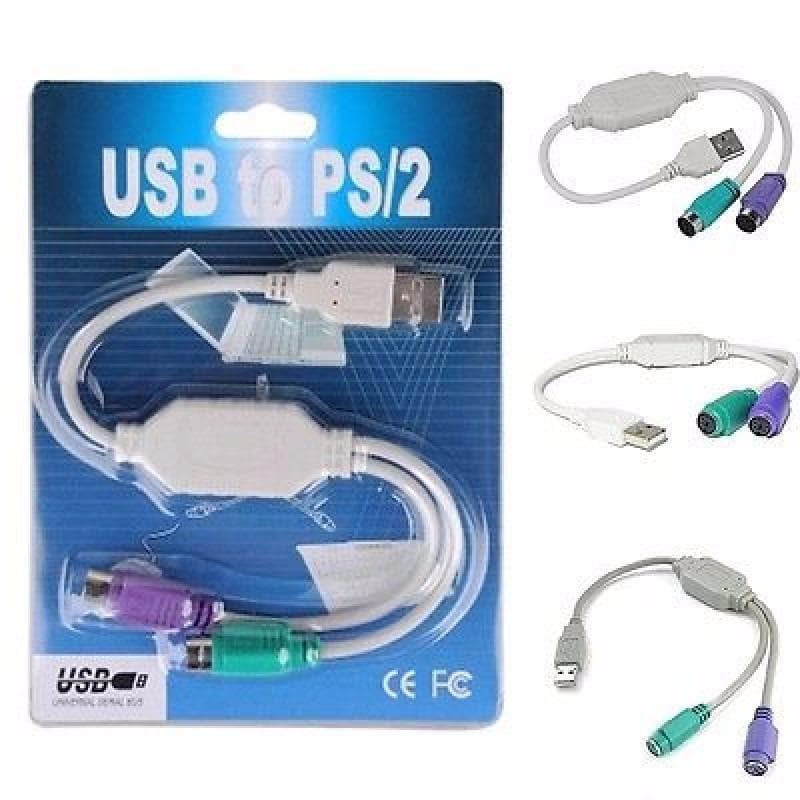 Adaptador Usb X Ps2 Teclado E Mouse