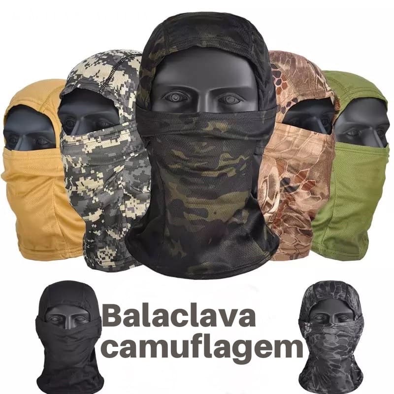 Multicam balaclava Capuz caminhadas cachecóis  camuflagem boné capa completa rosto cachecol respirável ciclismo pesca