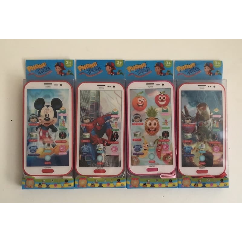 Brinquedo Celular Infantil Musical Com Imagem 3D Com Son e Luz Smartphone Para Crianças