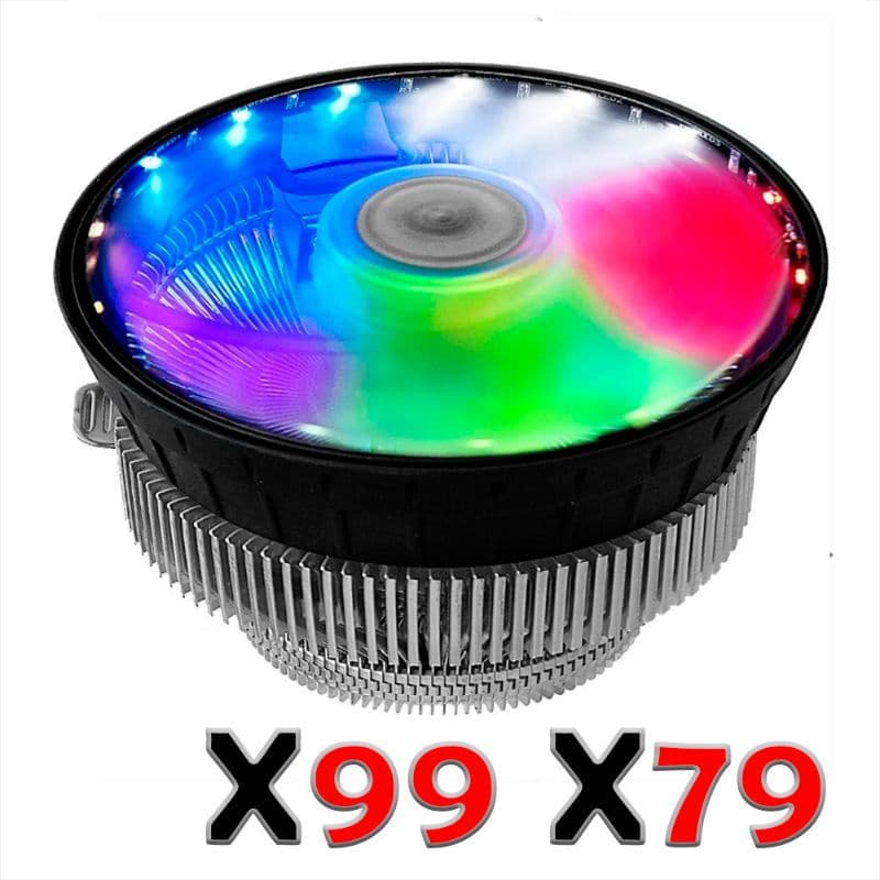 Cooler Cpu X99 X79 Intel Xeon LGA 2011 LED Rgb + Suporte + Parafusos