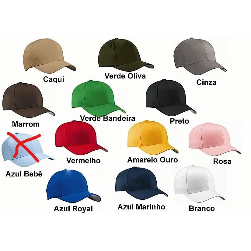10 Bonés Bordados Com Sua Logo