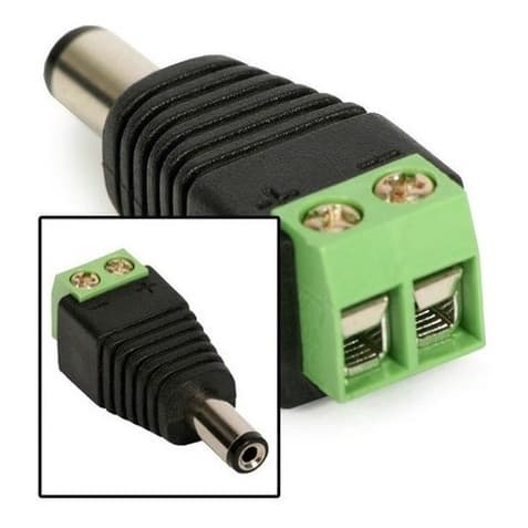 Kit 100 Plug Conector P4 Macho P/ Cftv Camera Borne Kre