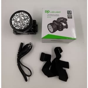 Lanterna de Cabeça Carregável DP LED-781 - 9 LEDs