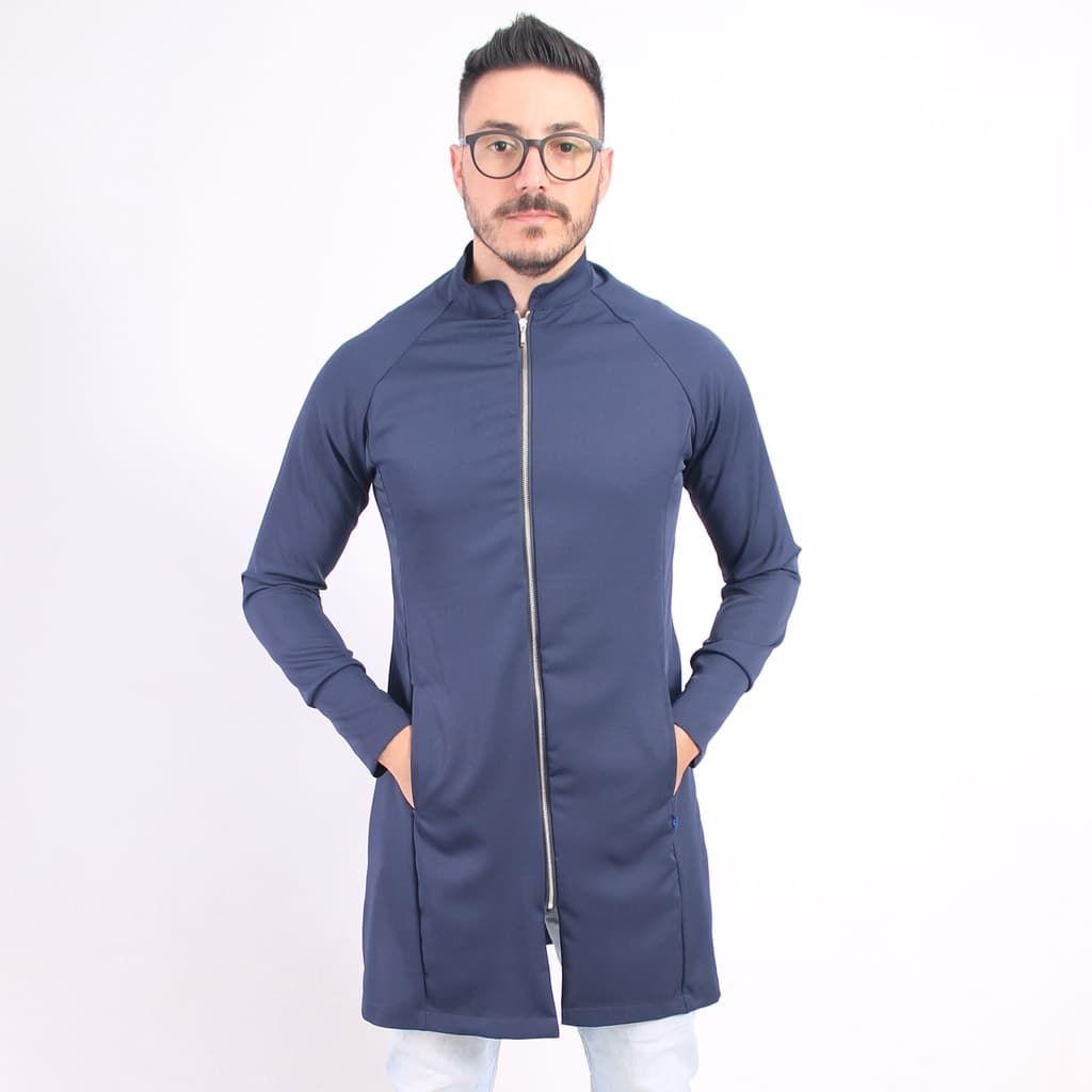 Jaleco Gola Padre Tecido Gabardine Com Elastano Masculino