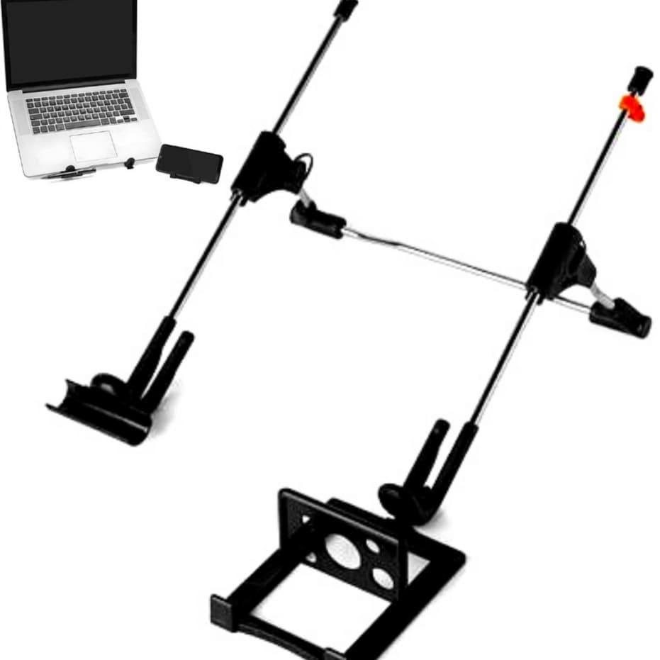 Suporte para Notebook com Apoio de mesa para Celular e Porta Caneta Ergonômico com Regulagem de Altura DVA
