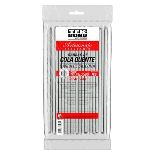 Cola Quente Bastão - Fina - TekBond - Translucida 1Kg - Bastão Cola Quente