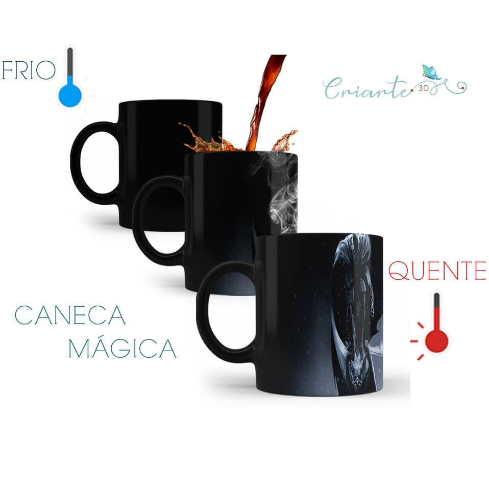 Caneca Porcelana Mágica Coleção Batman #06