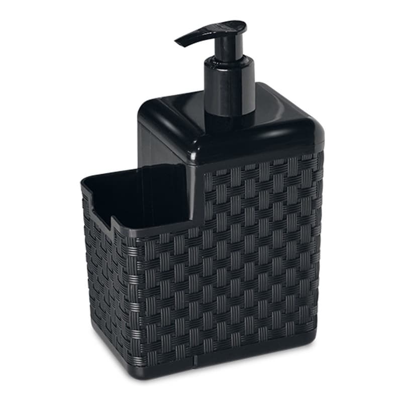 Porta Detergente e Esponja Com Bico Dosador Rattan