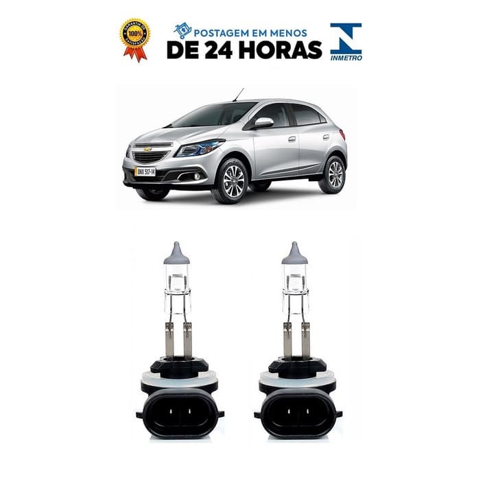 Par Lampada Farol de Milha Onix 2012 2012 2013 2014 2015 2016 2017 2018 2019 2020 H27