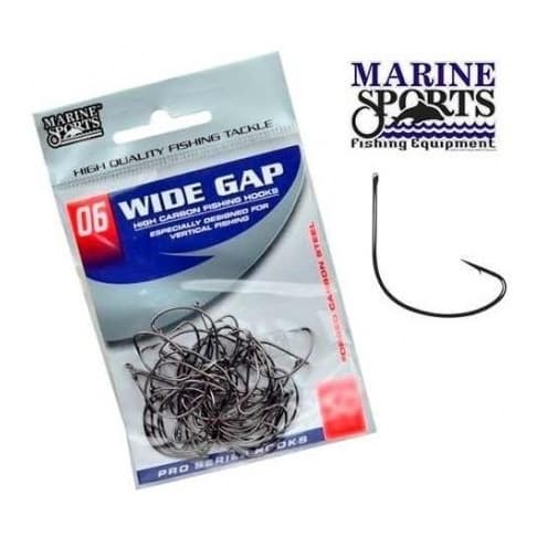 Anzol Wide Gap 3/0 Afiado A Lazer Anteninha Com 40 Unidades - Marine