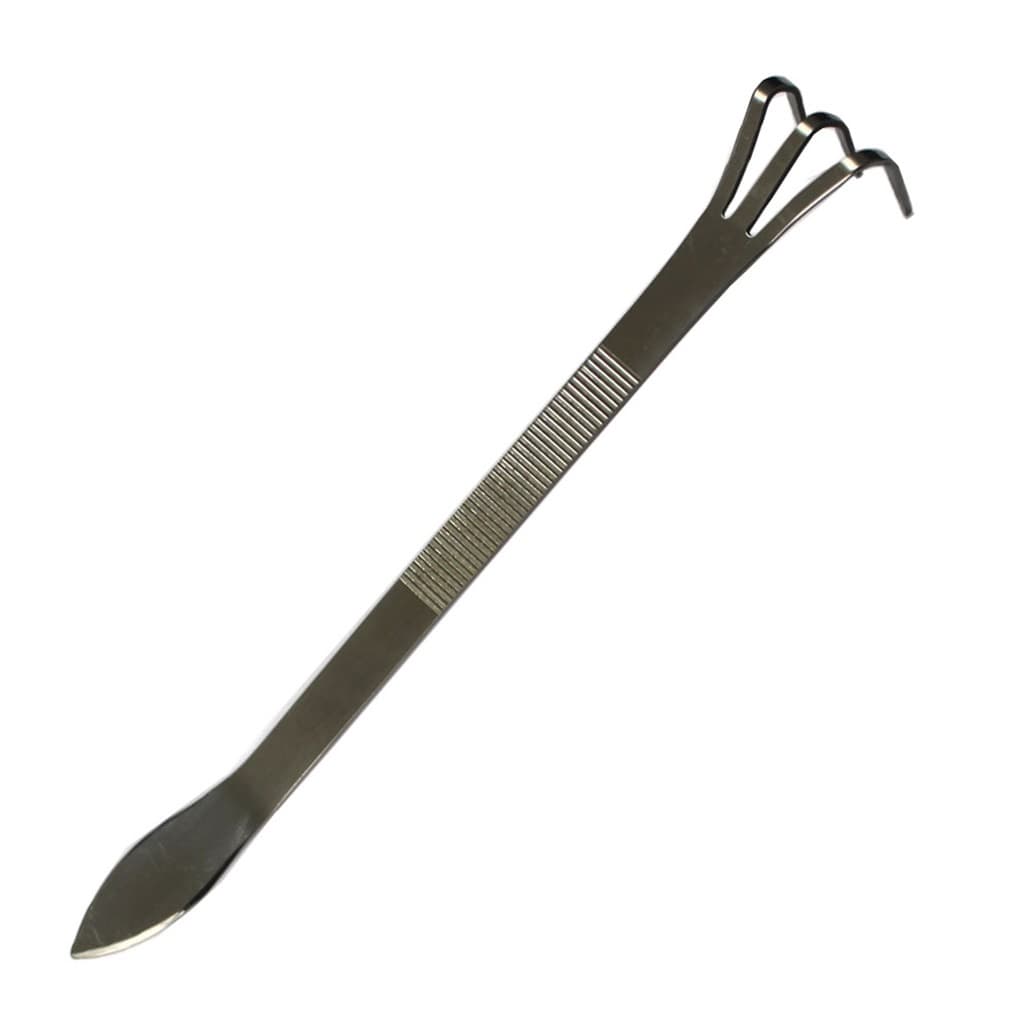 Rake rastelo para limpeza com espatula para bonsai plantas e flores ryuga inox 24.5cm RS-15A