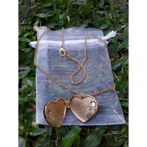 Colar Feminino Relicário Coração