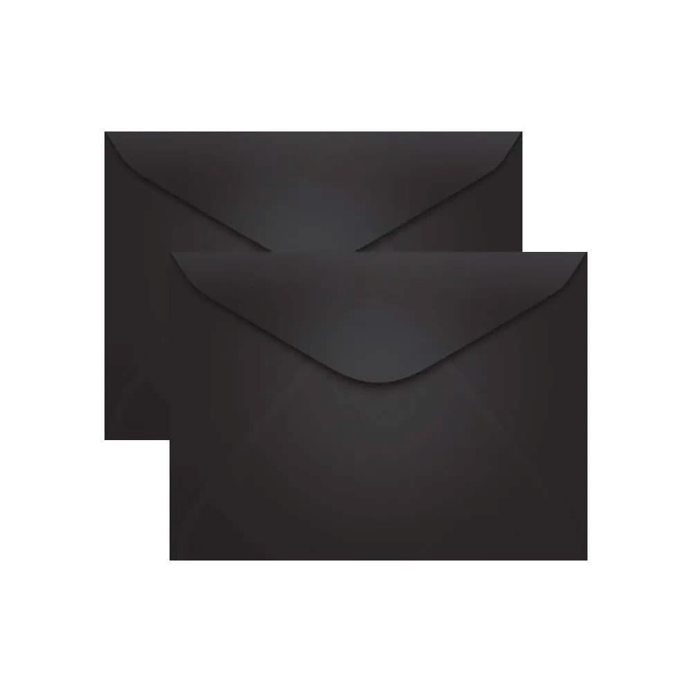 Envelope Preto 16x11cm 50UN Para Convite Festa Carta