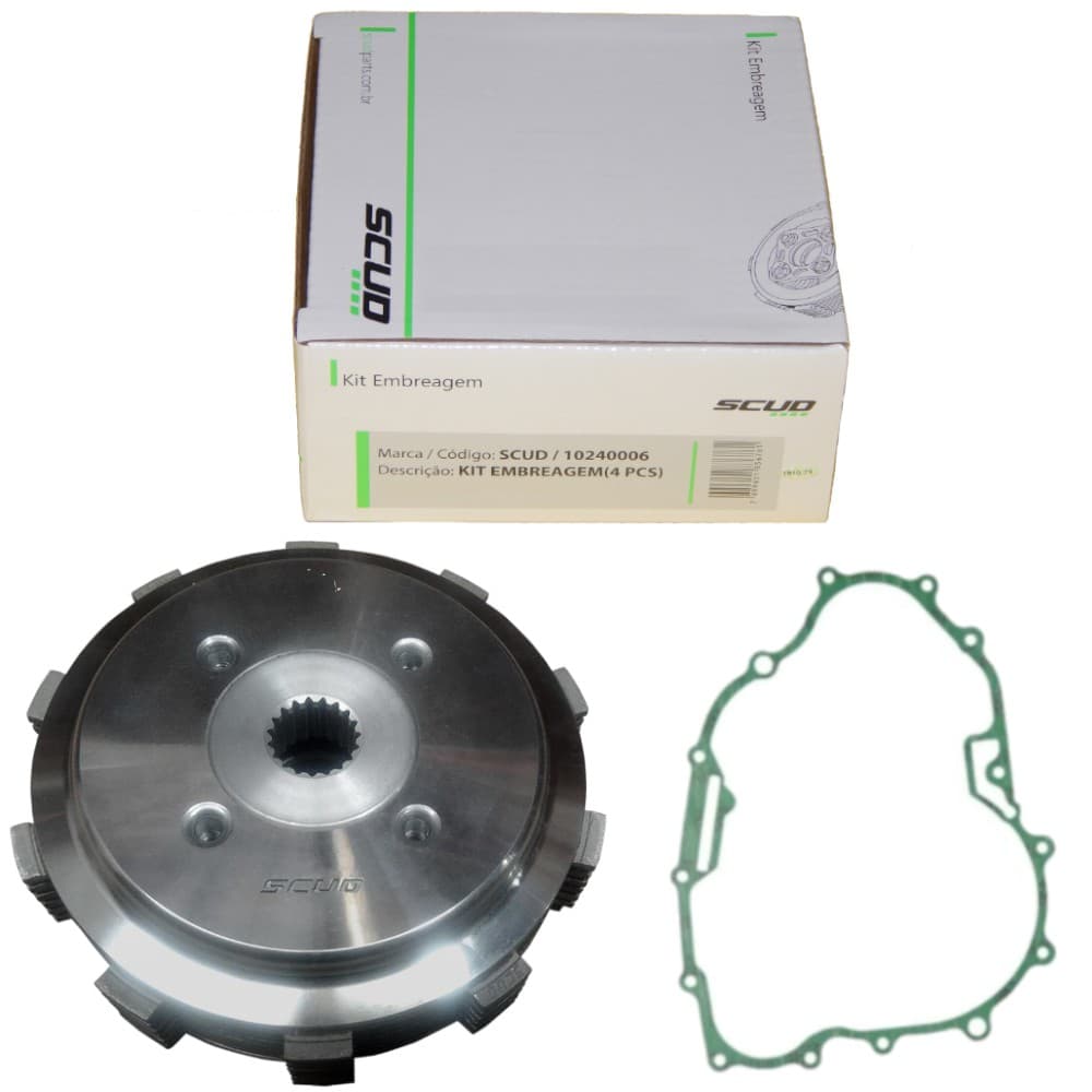 Embreagem Completa Original Scud para Moto Twister 250 Tornado 250