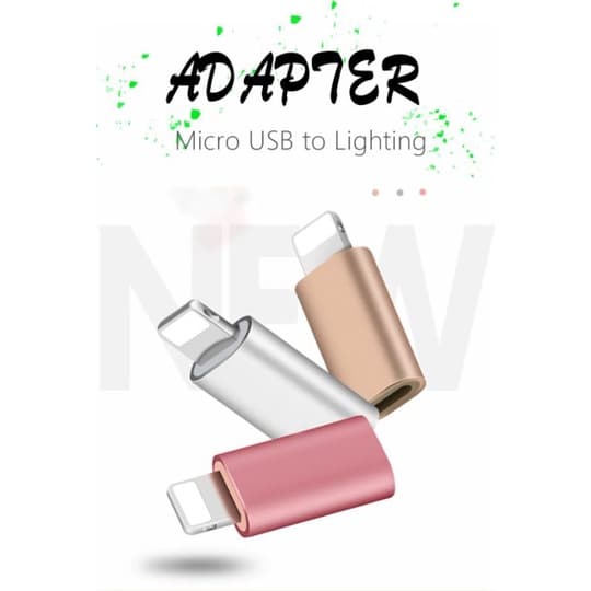 Adaptador OTG micro-usb (V8) para 8 pinos (iphone - lightening)