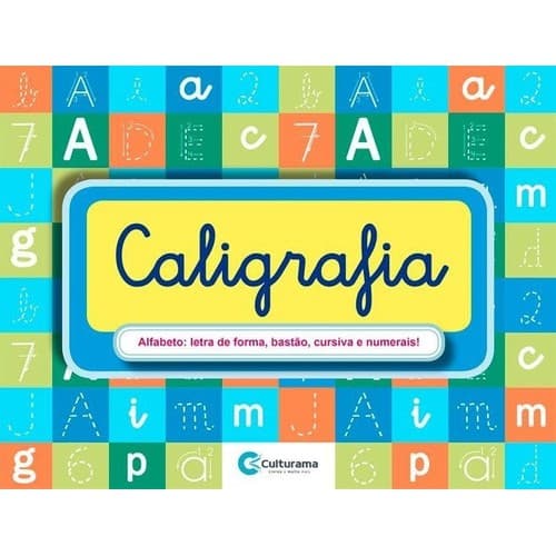 Livro Caligrafia Completo Apoio Escolar Educativo Alfabeto