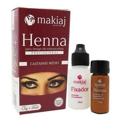 Henna Makiaj Para Sobrancelhas Castanho Médio