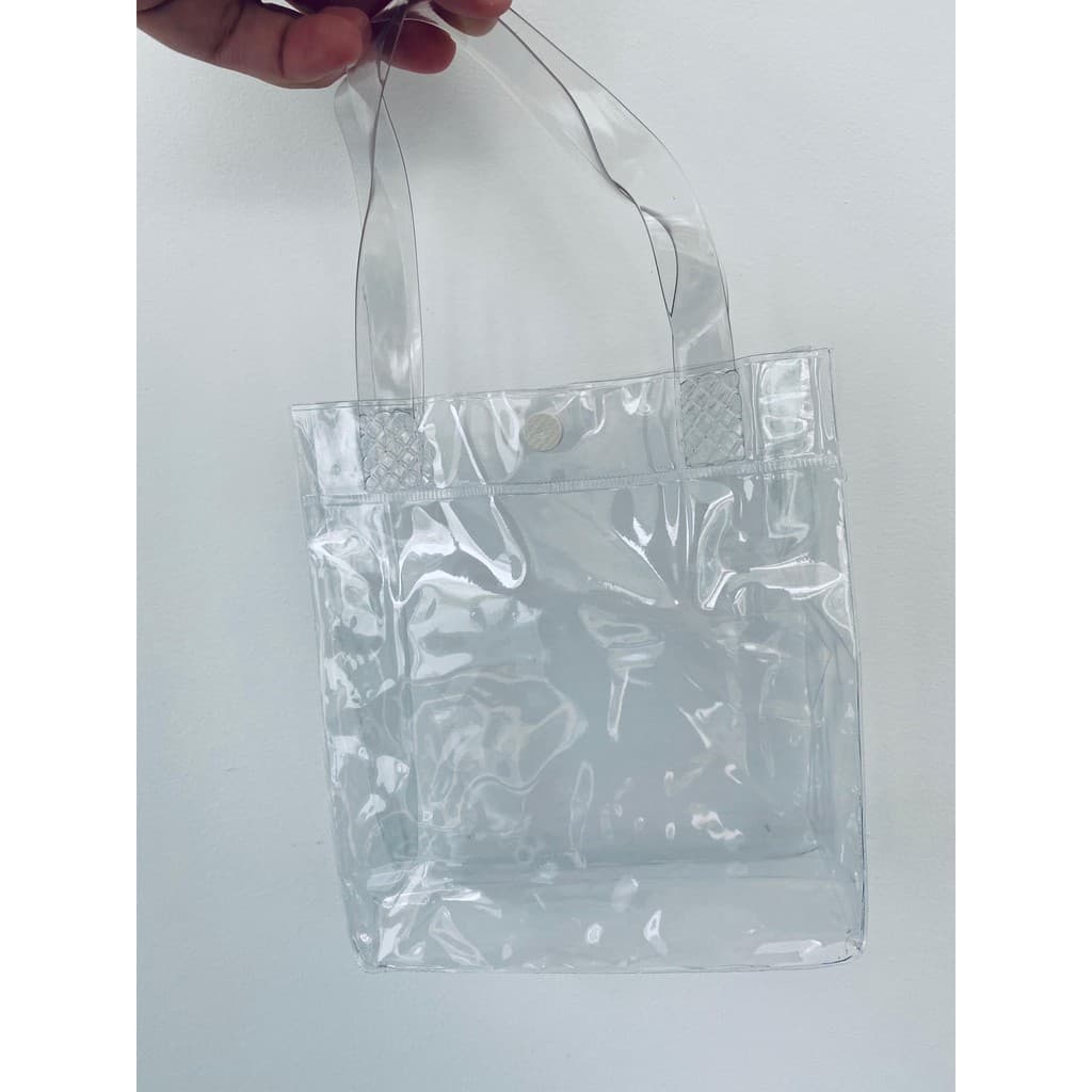 12 A 30 Sacolinhas de pvc com alça e botão transparente / Embalagem / Sacola / Lembrancinha