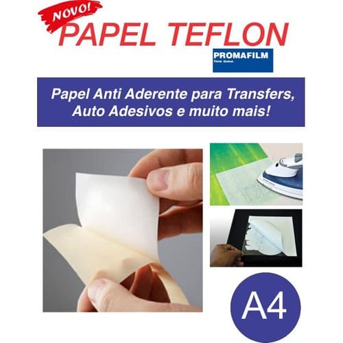 Papel Teflon - Papel Release Anti Aderente - A4 100 Folhas