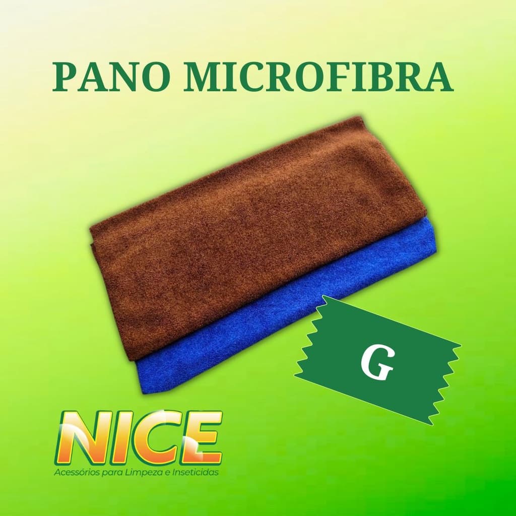 Pano de chão Microfibra 50x70 Liso P| Limpeza