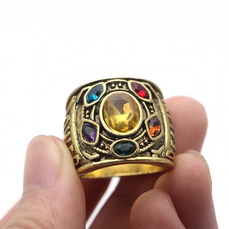 Vingadores Marvel Thanos Infinito Guerra Anel Poder Jóias Ornamento Cosplay