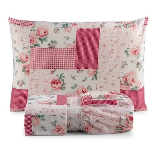 kit Jogo De Lençol foro de cama todo Elástico Casal Box 3 Peças 200 Fios 1,88x1,38x22 toque macio