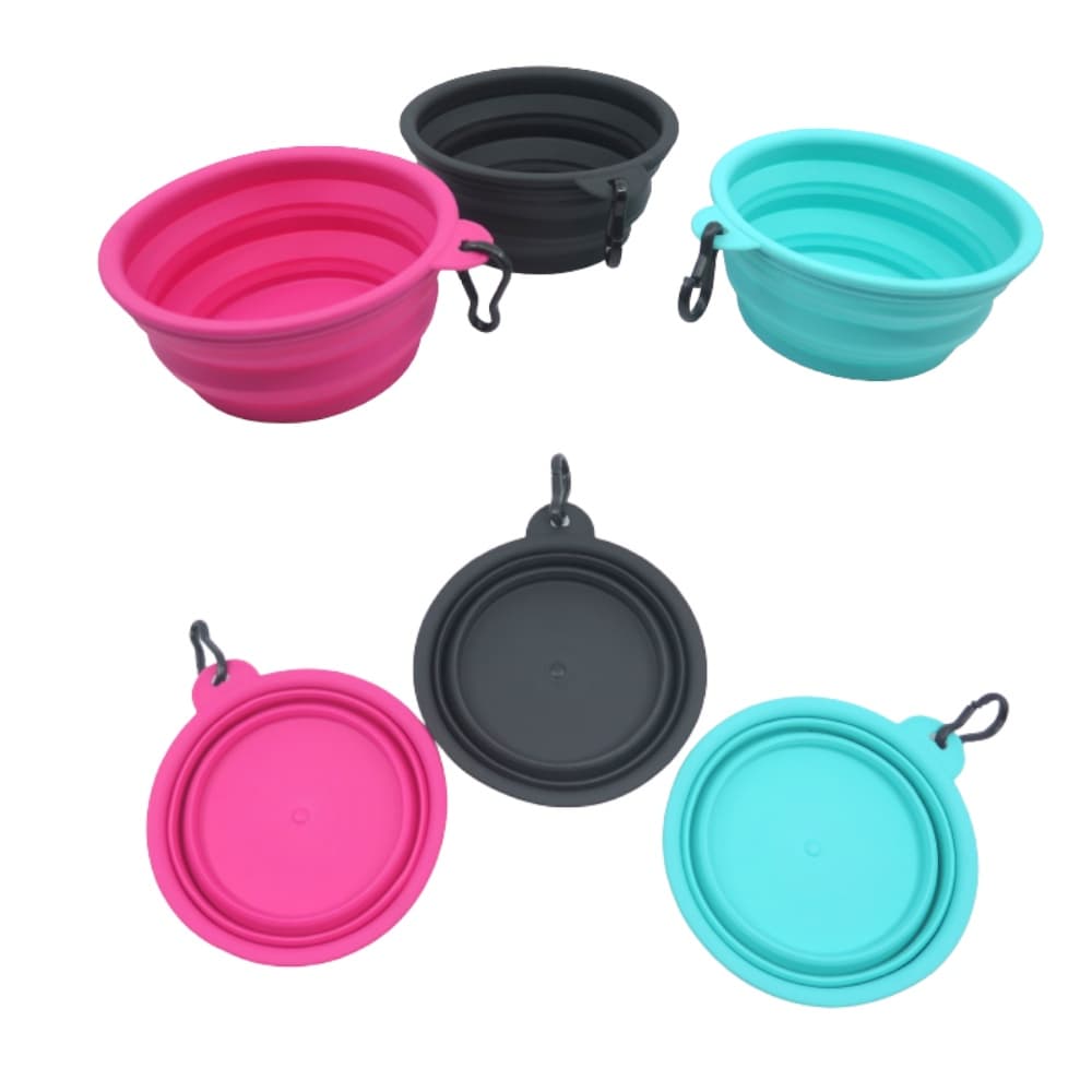 Pote para Pet dobrável e Retrátil - Comedouro e bebedouro 450 ml