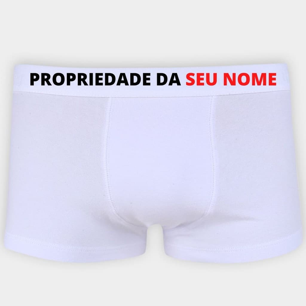 Cueca Box  Boxer Masculina Personalizada  Presente Dia Dos Namorados Envio Imediato