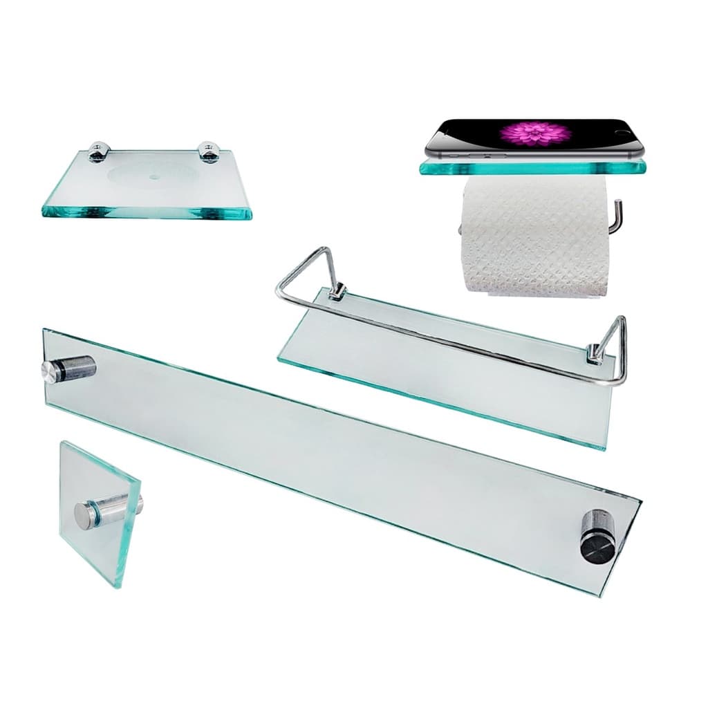 Kit Para Banheiro Adore Incolor (5 Peças)
