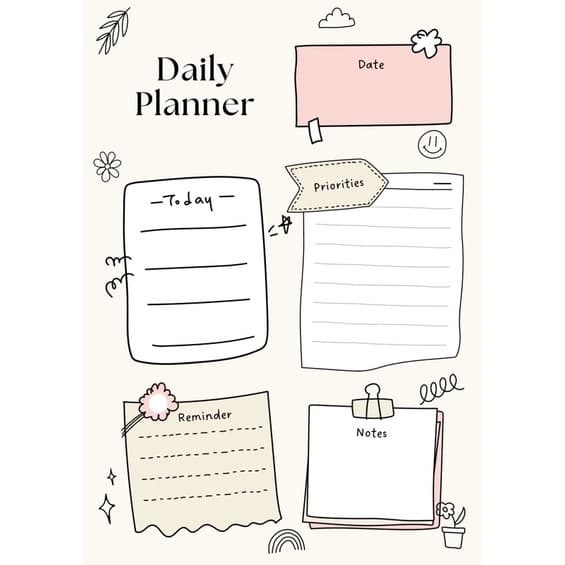 Planner / Quadro / Lousa / Planejamento - Folha Magnética