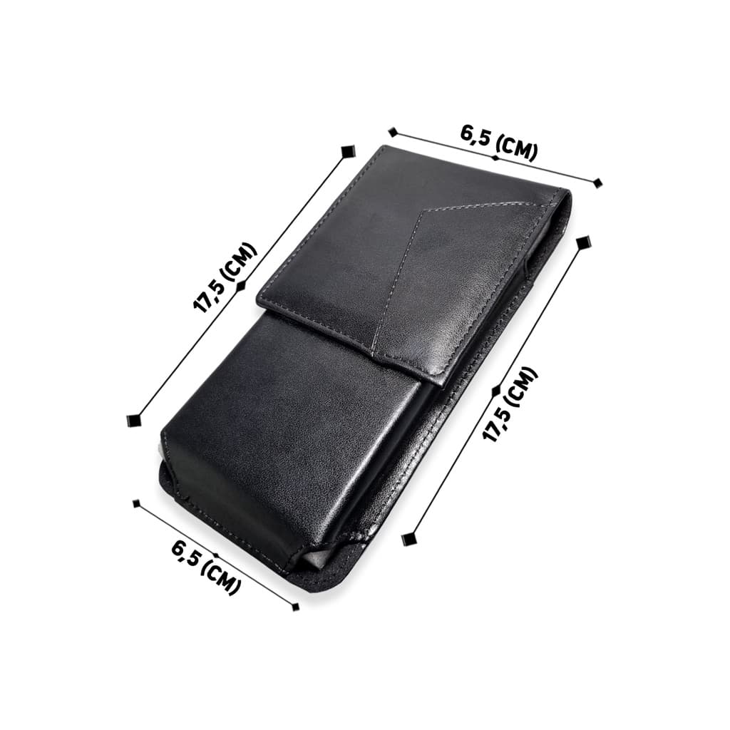 Capa Case Porta Celular Smartphone Com Clip De Cinto Em Pé 17,5cm X 6,5cm (tela 6.5)
