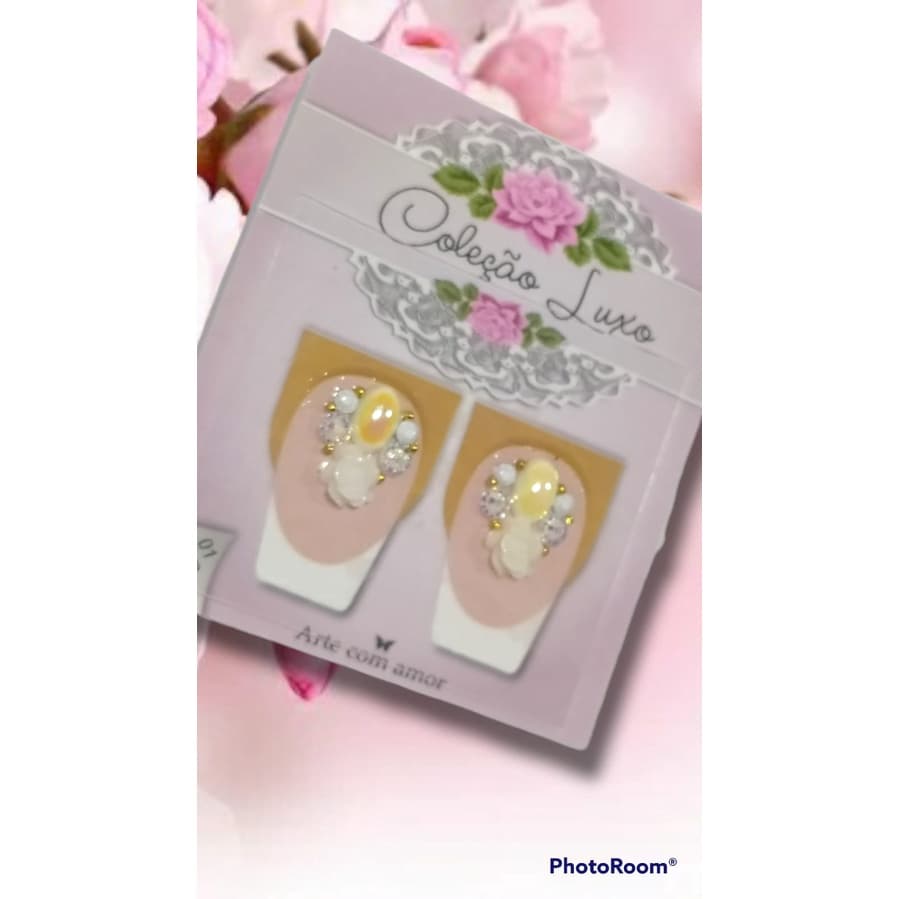 02 joias de unhas luxo adesivos artesanais para unhas pedrarias strass escolha os modelos