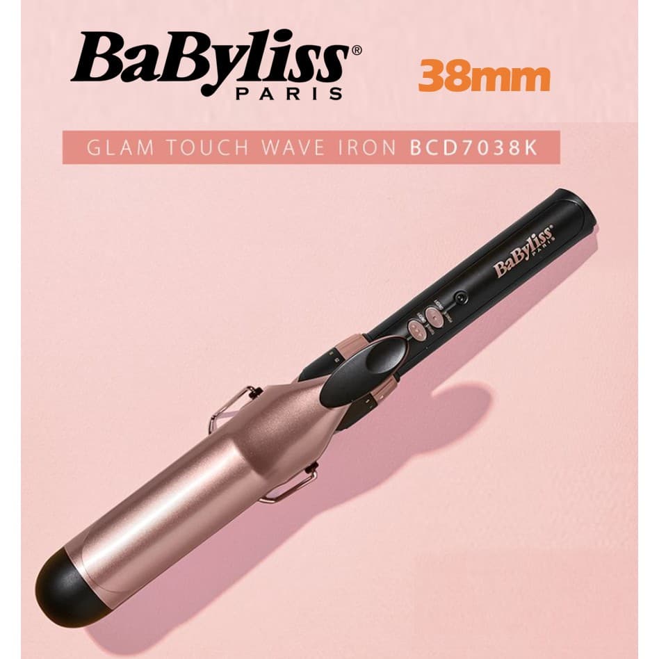 Babyliss BCD7038K 32MM/38MM Glam Touch Curler Estilo De Cabelo Ondas De Ferro De Ondulação