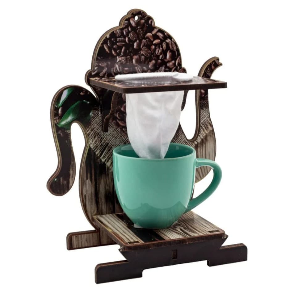 Mini Coador De Café Chá Individual Suporte Xícara Porcelana