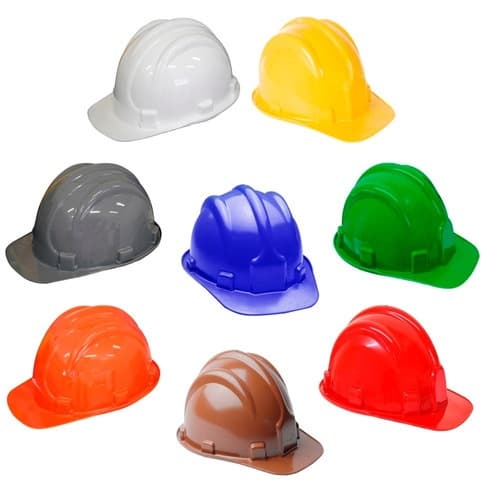 Capacete de Segurança para Obra com Carneira Plastcor Diversas Cores Epi