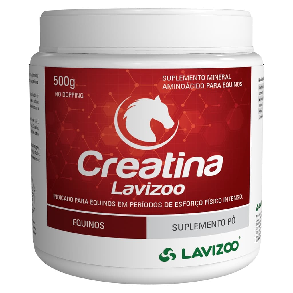 Creatina Lavizoo 500g  Massa Muscular P/ Equinos E Potros