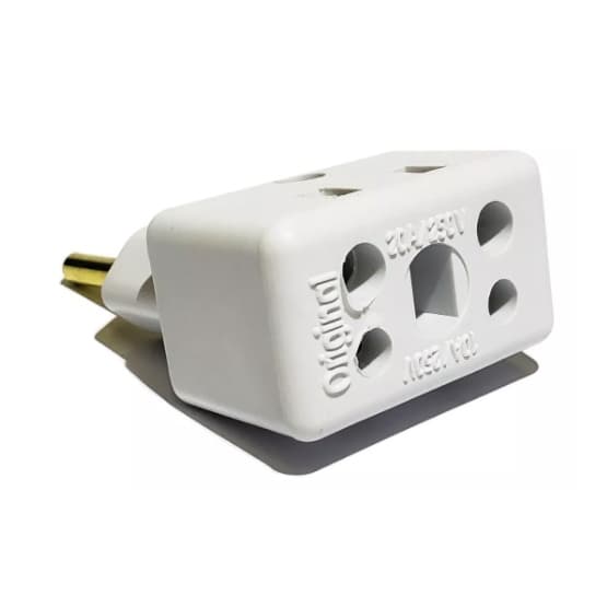 Adaptador de Tomada para Secador de Cabelo 10 e 20 Amperes