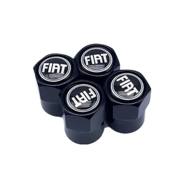 Kit Fiat Tampa Bico Válvula Pneu Toro Punto Argo Siena Uno Mobi Roda Pino Capa Biquinho