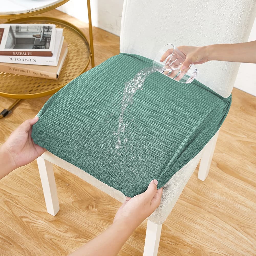 Cadeira De Jantar Stretch covers Capa De impermeável Protetor capa de cadeira Curta Removível Lavável