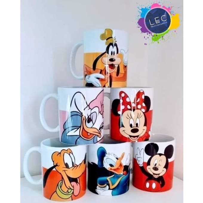 CANECA DE PORCELANA COLEÇÃO DISNEY - CANECA MICKEY - CANECAS PERSONALIZADAS